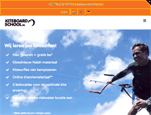 Tablet Screenshot of kiteboardschool.nl